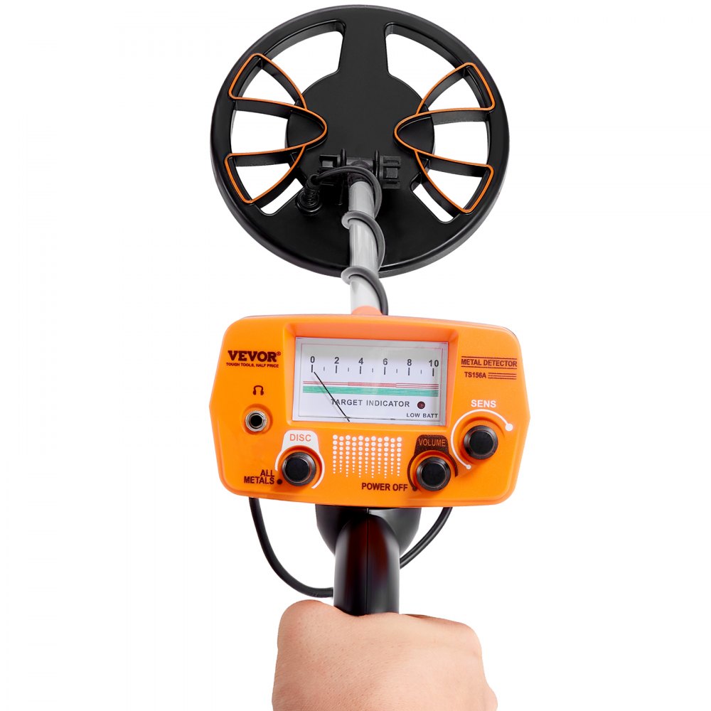 VEVOR Detector de Metales Adulto para Niños 20,3 cm Detector de Metales Profesional Ajustable Resistente al Agua Bobina IP68 Pantalla LCD Chip DSP Avanzado Ligero para Búsqueda de Monedas de Oro