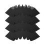 VEVOR Acoustic Foam Panels, Set of 4, 42x16x30cm, Self-Adhesive Soundproof Wall Panels, Acoustic Panels, Acoustic Foam Mats for Studio Walls & Ceilings, Black