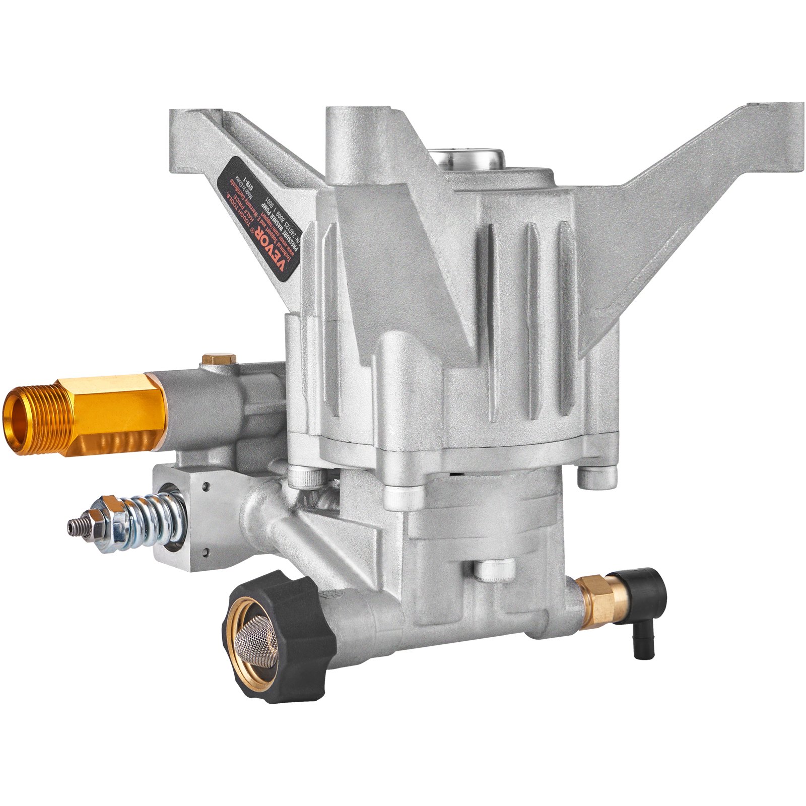 VEVOR Bomba de Lavado a Presión Eje Vertical de 7/8" 2600 PSI 2,5 GPM Kit de Bomba de Repuesto para Lavado a Presión Compatible con Honda, Simpson, RYOBI, Briggs & Stratton, Subaru, Craftsman