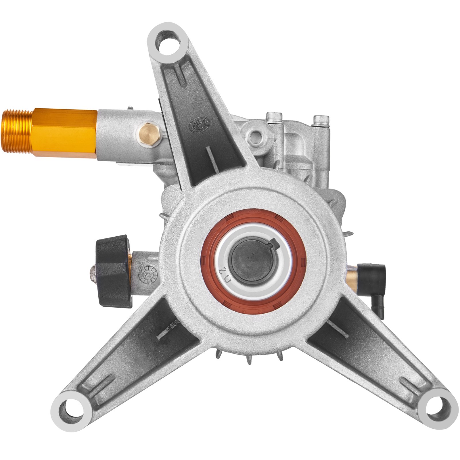 VEVOR Bomba de Lavado a Presión Eje Vertical de 7/8" 2600 PSI 2,5 GPM Kit de Bomba de Repuesto para Lavado a Presión Compatible con Honda, Simpson, RYOBI, Briggs & Stratton, Subaru, Craftsman