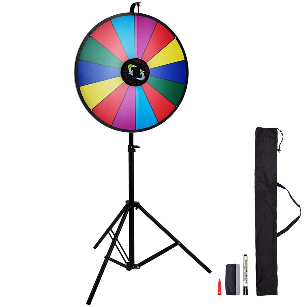 VEVOR VEVOR Rueda de Premio Mesa de Color 61 cm con Trípode Plegable