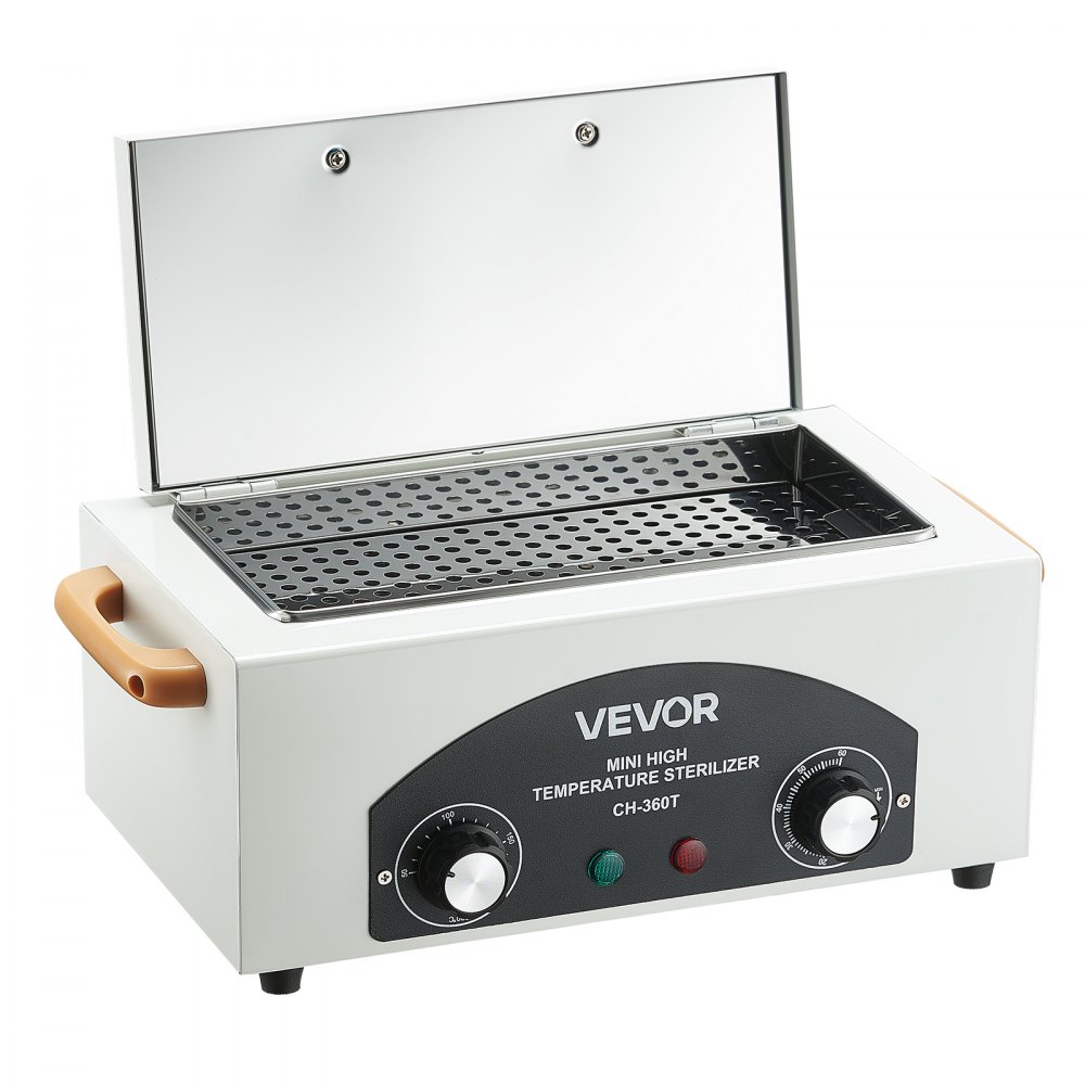 Autoclave de Alta Temperatura, 2 L 300 W Caja de Desinfección con Temperatura y Tiempo Ajustables, Gabinete de Calor Seco para Herramientas de Uñas de Salones de Uñas, Laboratorios, Hogar