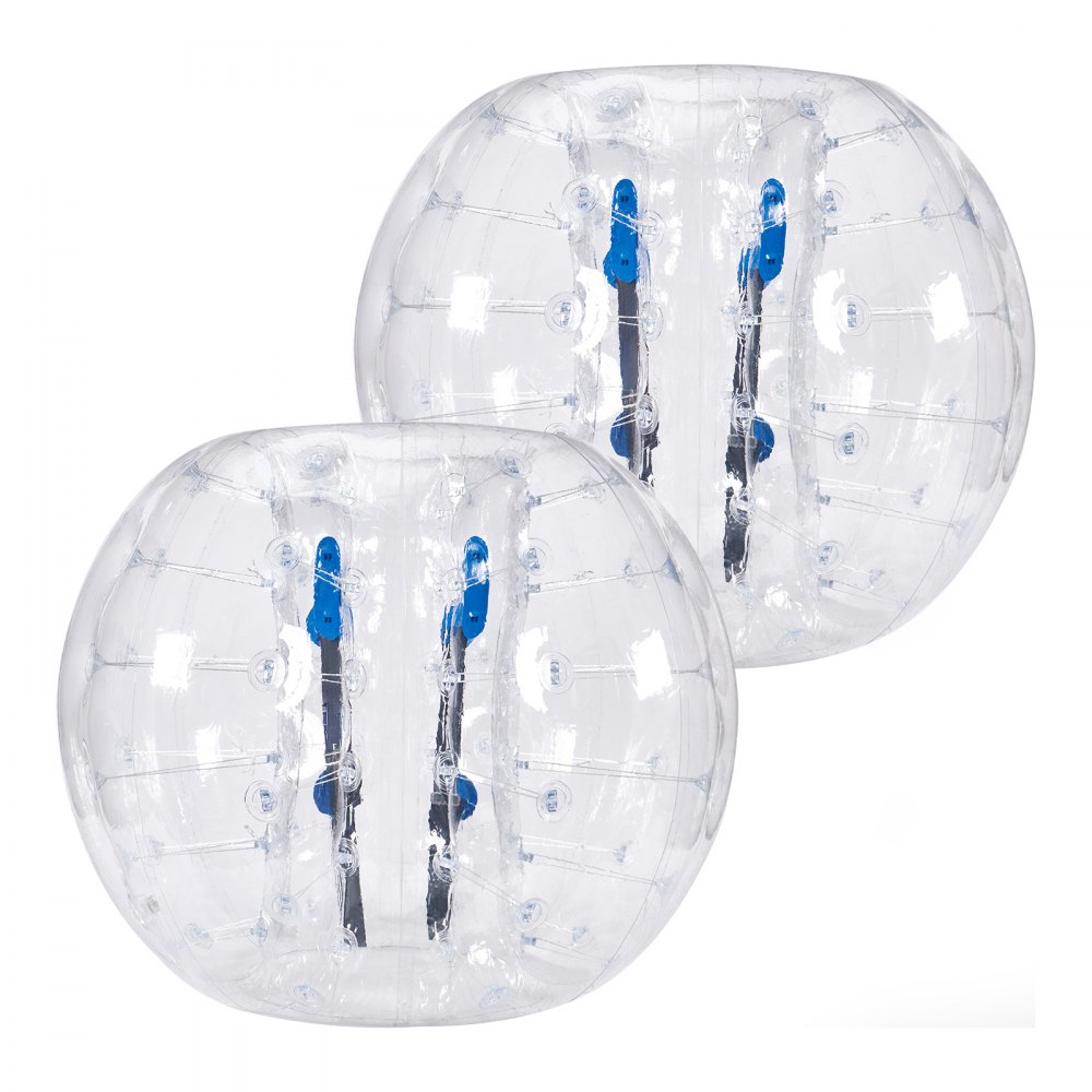 Bolas inflables de parachoques, paquete de 2, bolas de sumo Zorb cuerpo de 1,2 m para adolescentes y adultos, bolas de burbujas de hámster humano de PVC de 0,8 mm de grosor para juegos de equipo