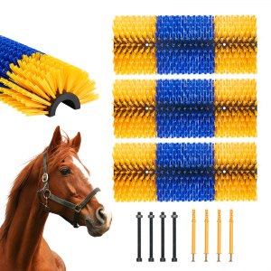Cepillo Para Arrojar Caballos, Cepillo Para Caballos 6 En Cepillo Para El Cuidado De Caballos Herramienta De Belleza Para Caballos Rendimiento Finamente Ajustado