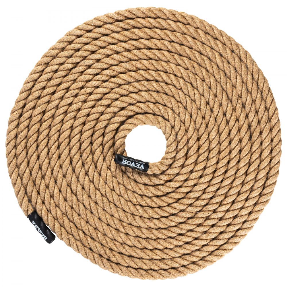 Cuerda de escalada para gimnasio VEVOR, 1 pulgada de diámetro, 50 pies de longitud, cuerda de entrenamiento físico para gimnasio, cuerda de ejercicio para adultos, cuerda de escalada para fitness y entrenamiento de fuerza, ejercicio de escalada, entrenamiento en casa