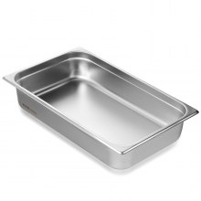 VEVOR Bac Gastronorme GN 1/1 Récipient Inox pour Bain-marie 10,7 cm Profondeur