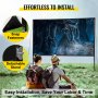 144 Inch 16:9 HD TV Outdoor& Indoor Folding Portable Movie Projector Screen Curtain Film