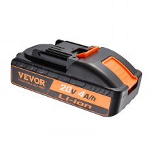 VEVOR Batterie pour Outil Sans Fil Lithium-ion 20 V 4,0 Ah Batterie de Remplacement pour Batteries d'Outils Électriques de Haute Capacité Compatible avec les Outils Outils Électriques Sans Fil 20 V