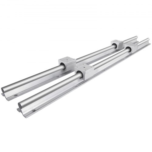Kit Rails Linéaires SBR20 300 Mm + 4 Roulements SBR20UU - Guidage CNC Précis Et Robuste