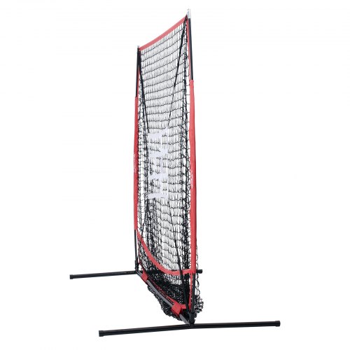 Filet De Lancer Baseball Avec Zone De Strike - 9 Balles Inclues - Réglable 68-128 Cm - Parfait Pour S'entraîner Au Pitching