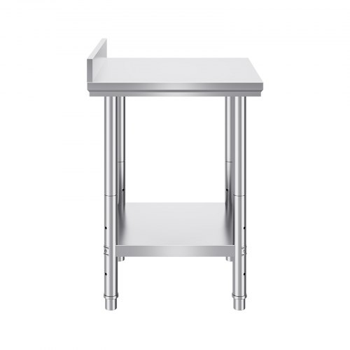 Table De Cuisine Inox VEVOR - 60x76x80 Cm | Capacité 750 Kg | Étagère Basse, Pieds Réglables | Pour Pro Ou Maison