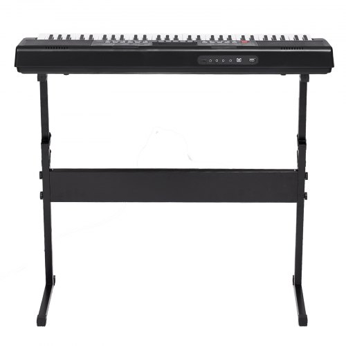 Piano Numérique 61 Touches 200 Tons 200 Rythmes Clavier Électrique pour Débutants, avec 60 Morceaux de Démonstration, 2 Haut-Parleurs, Casque, Écouteurs, Pupitre à Partitions, Autocollants | FR