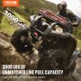 VEVOR Treuil Électrique VTT UTV 1361kg Câble Acier Étanche IP55 Contrôle Filaire