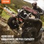 VEVOR Treuil Électrique VTT UTV 2041 kg Corde Synthétique IP55 avec Télécommande