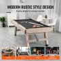 Table de billard VEVOR au design rustique et moderne, adaptée aux maisons, clubs, villas et divertissements d'entreprise.