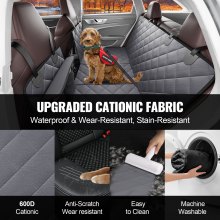 VEVOR Housse de Siège Arrière de Voiture pour Chien 137x61 cm Imperméable 600D