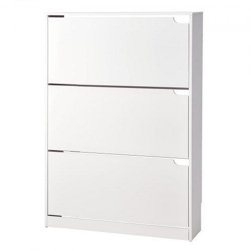 VEVOR Armoire à chaussures avec 3 tiroirs à rabat, meuble de rangement pour chaussures pour entrée, organisateur de rangement de chaussures autoportant pour talons, bottes, pantoufles dans le couloir