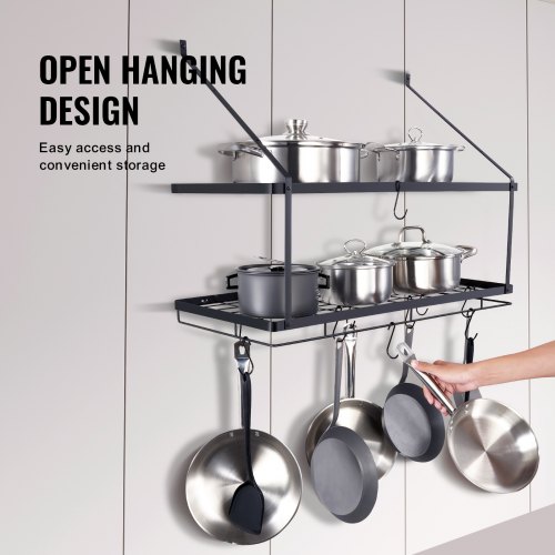 Porte-Couvercle De Casserole Mural Sans Poinçon, 6 Pièces, Support De