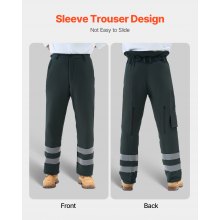 VEVOR Pantalon Jambières Sécurité de Tronçonneuse Enveloppant Classe A S 104 cm