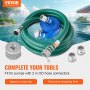 VEVOR Kit de tuyau d'aspiration pour pompe à eau 50,8 mm x 15,24 m tuyau vert