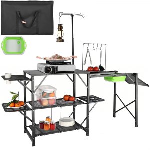 VEVOR Cuisine de Camping 126 x 46 x 81 cm Table de Camping
