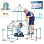 VEVOR Kit de construction de fort de tente pour enfants jouet STEM 120 pièces