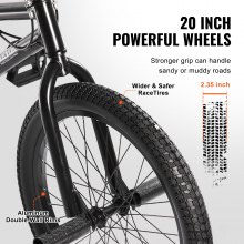 VEVOR Vélo BMX freestyle à roues de 50,8 cm en alliage d'aluminium pour enfants