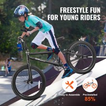 VEVOR Vélo BMX freestyle à roues de 50,8 cm en alliage d'aluminium pour enfants