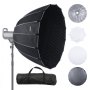 VEVOR Softbox Parabolique Boîte Lumière Dégagement Pliage Rapide Portable 880 mm