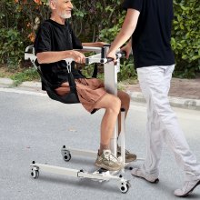 VEVOR Fauteuil Roulant Élévateur Transfert Patients Électrique Pliable 100 kg