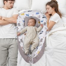 VEVOR Nid d'ange pour nouveau-né lit pour bébé avec appui-tête 100% coton doux