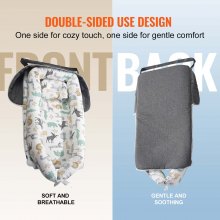 VEVOR Nid d'ange pour nouveau-né lit pour bébé 100% coton doux avec appui-tête