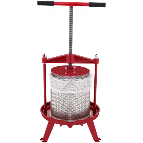 Pressoir à Fruits Manuel VEVOR 6L - Inox - Pour Vin, Jus, Cidre - Base Aluminium