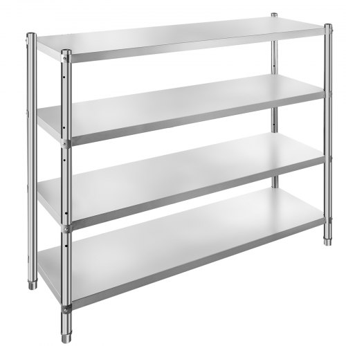 Étagère De Rangement VEVOR 5 Niveaux 1500x450x1800 Mm - Acier Inoxydable, Capacité 300 Kg
