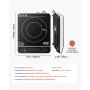 VEVOR Plaque à Induction Portable Plaque de Cuisson Électrique Posable 2200 W