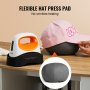 VEVOR Mini Presse à Chaud pour Casquettes Chapeaux Plaque de 15,3x9 cm Blanche