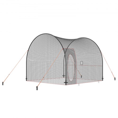 VEVOR Écran Protecteur de Base-Ball en L Filet de Protection Lanceur 240x214 cm