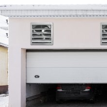 VEVOR Ventilateur d'extraction à volets extracteur d'air mural garage 35,9 cm AC