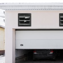 VEVOR Ventilateur d'extraction à volets extracteur d'air mural garage 35,6 cm EC