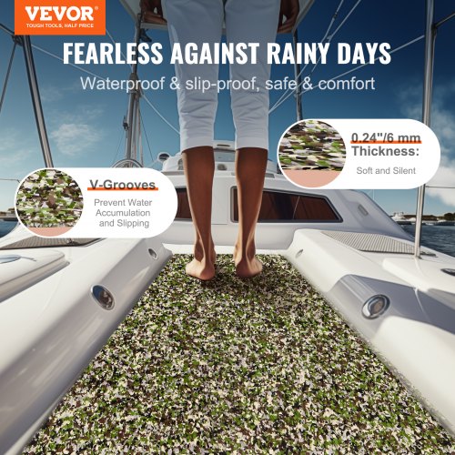 Tapis Bateau EVA VEVOR Revetement De Sol Pour Bateau En Mousse EVA 2400 X 900 Mm Plancher De Revetement De Sol Autocollant Antiderapant, 21 600 Cm², Tapis Marin Pour Bateaux, Yachts, Pontons Tapis Bateau EVA VEVOR Revetement De Sol Pour Bateau En Mousse EVA 2400 X 900 Mm Plancher De Revetement De Sol Autocollant Antiderapant, 21 600 Cm², Tapis Marin Pour Bateaux, Yachts, Pontons
