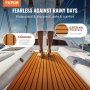 VEVOR Revêtement de sol pour bateau en mousse EVA 2400 x 900 mm, plancher revêtement de sol autocollant antidérapant, 21 600 cm², tapis marin pour bateaux, yachts, pontons, terrasses de kayak, marron