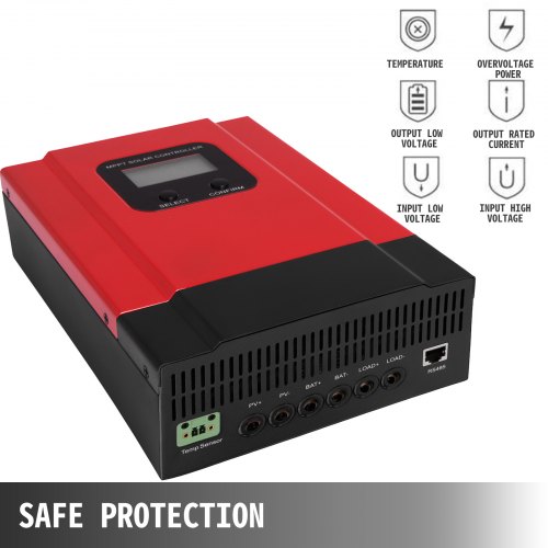 Contrôleur De Charge Solaire MPPT 60A - Écran LCD Couleur, Ports USB, Auto 12V/24V - Pour Camping-car, Villa, Bateau, Système Solaire Autonome - 6
