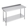 VEVOR Table de Travail Inox Table de Préparation 152,4x61 cm Cuisine Restaurant