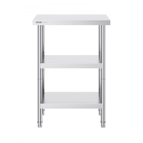 VEVOR Table Travail Acier Inoxydable76,2x182,9x86,4cm,Table Préparation