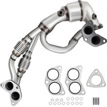 Kit Tuyau Échappement Universel 16 Pièces - Acier Galvanisé - Pour Réparation Auto, Garage - VEVOR