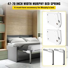 Kit de quincaillerie pour mécanisme à ressorts de lit Murphy, bricolage, vertical, pour lit King Size