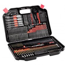 VEVOR Coffret de Forets et d'Embouts de Perceuse 246PCs Kit de Perçage Tournevis