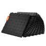 VEVOR Dalles de garage emboîtables, lot de 25, revêtement de sol garage en PP, 305 x 305 x 13,4 mm, texture double face antidérapante, pour protection garages, sous-sols, ateliers de réparation, noir