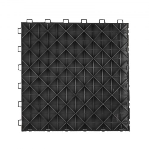 Dalles De Sol Pour Garage – Lot De 50, 305x305 Mm, Argenté, En PP