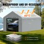 Auvent de carport VEVOR offrant une protection imperméable et résistante aux UV, idéal pour tous les temps.